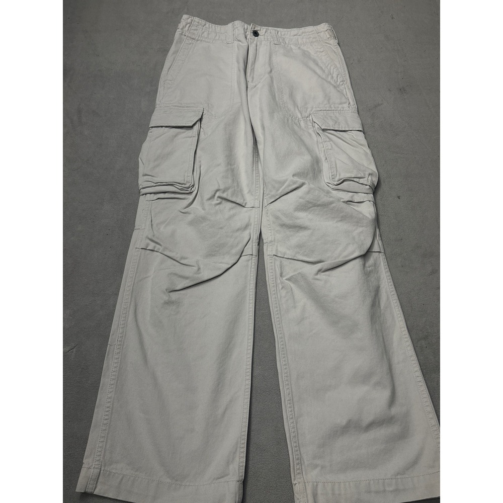 Polo Jeans Co Ralph Lauren Mens Khaki Cargo Pants Size 30x32 Relaxed Fit - Picture 1 of 10